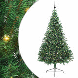 Vidaxl kunstmatig voorverlicht kerstboom met 300 led groen 240 cm pvc