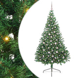 Vidaxl kunstmatig voorverlicht kerstboom met 300 led groen 240 cm pvc