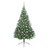 Vidaxl kunstmatig voorverlicht kerstboom met 300 led groen 240 cm pvc