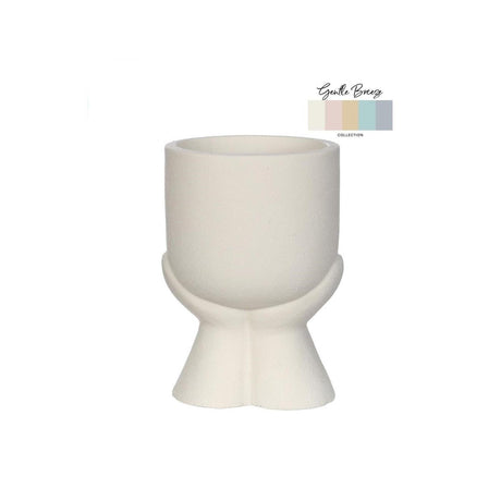 Idéer 4 årstider dagdrømmeurtepotte 10,5x10,5xh15cm creme