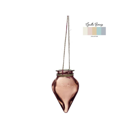 Idéer 4 sæsoner vase breeze hængende ø6xh31cm rav