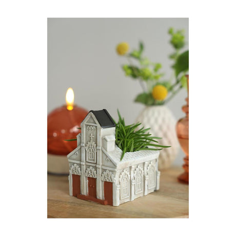 Idéer 4 årstider kirkeurtepotte 10,3x8,7xh.11,4cm creme