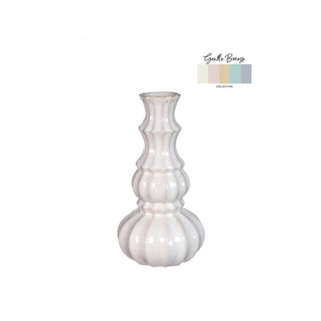 Idéer 4 sæsoner vase delphi ø9xh16,9cm creme sand