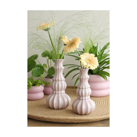Idéer 4 sæsoner vase delphi ø10,3xh20cm blød pink