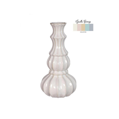 Idéer 4 sæsoner vase delphi ø10,3xh20cm creme sand
