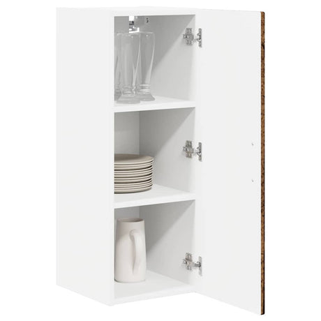 Vidaxl wandkast porto oudhout 30 x 31 x 80 cm bewerkt hout