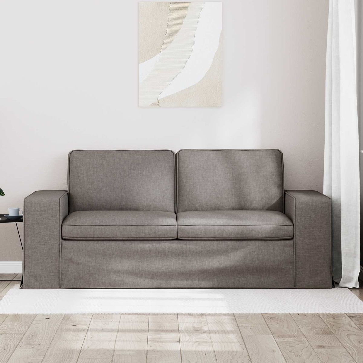 Vidaxl bank taupe 182 x 80 x 82 cm stof