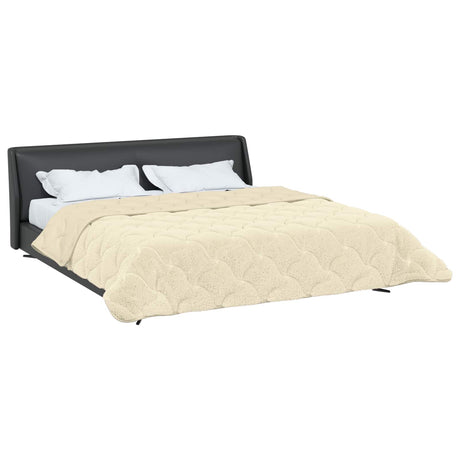 Vidaxl zomer dekbed 200 x 200 cm zomer crèmekleurig ademend