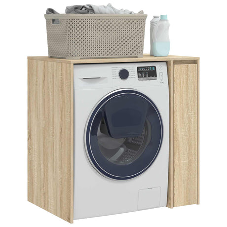 Vidaxl wasmachinekast sonoma eiken 87 x 60 x 89 cm bewerkt hout