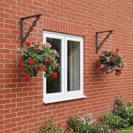 Vidaxl wandplank beugels 12 st antiek bruin 21 x 21 x 3,5 cm staal