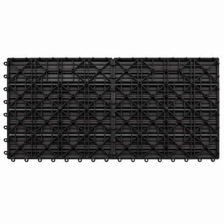 Vidaxl terras tegel 6 st donkerbruin 60 x 30 cm wpc