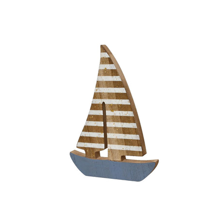 Decoris dekorationsbåd træ 1,5x13x18cm