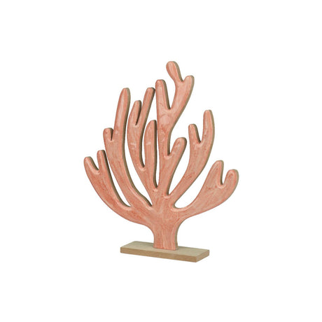 Decoris deco koral på træbund 5x24x27,5cm