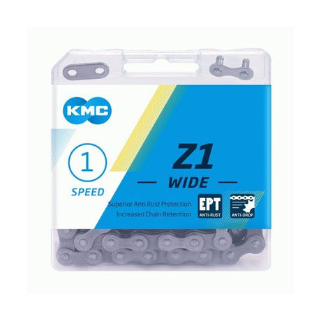 KMC Z 1 EPT 128 - 1 2x1 8 - 8,6 mm - 128 Links - Mørk sølv