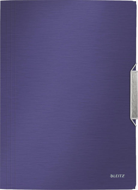 Leitz elastomap stil titanium blå