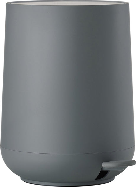 Zone danmark nova pedalspand - affaldsspand badeværelse soft close - lille affaldsspand - toilet badeværelsestilbehør - plastik - 5 liter - 29 x 23 cm - grå