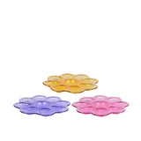 Decoris tallerken blomsterglas 3 assorteret ø20,7xh2cm