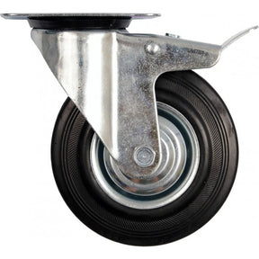 Vorel draaiwiel cz. rubber ham.100mm