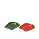 Decoris tallerken peber dolomit 16x13x2cm 2 assorteret