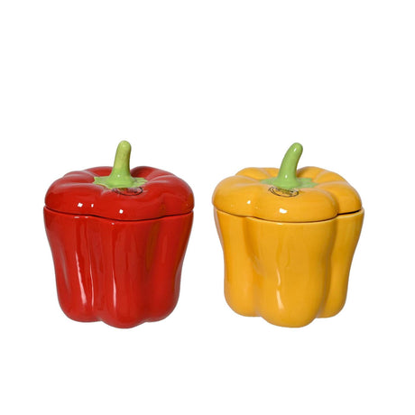 Decoris opbevaring pot peber dolomit 12x12x15cm