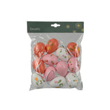 Decoris hængende dekoration påskeæg polystyren 6ø4xh6cm assorteret