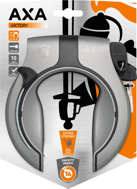 Axa Victory Ringslot - Art2, Gray, 10mm - Maksimal sikkerhed