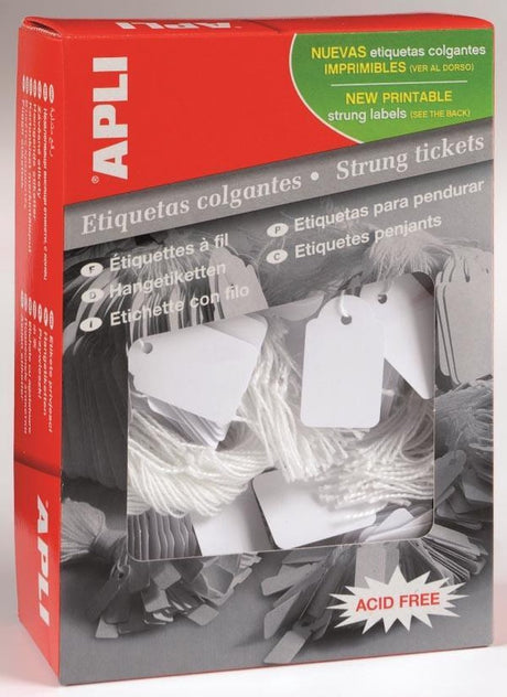 Apli label kartonnr. 392 36x53mm hvid 500 stk