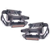 Kantpedalsæt MTB trekking luksus aluminium - sort