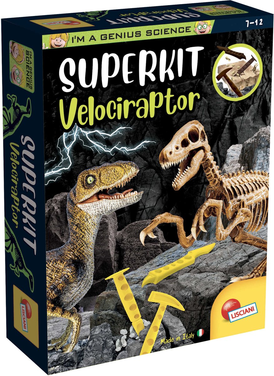 Lisciani jeg er et geni superkit velociraptor