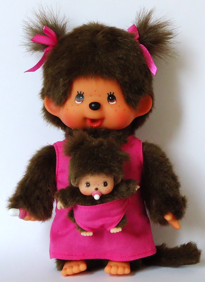 Monchhichi | moderpleje med baby 20cm