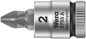 Wera 8755 en zyklop bit-fatningskombination med 1 4 drev, pz 2 x 28 mm - 1 stk. - 05003354001