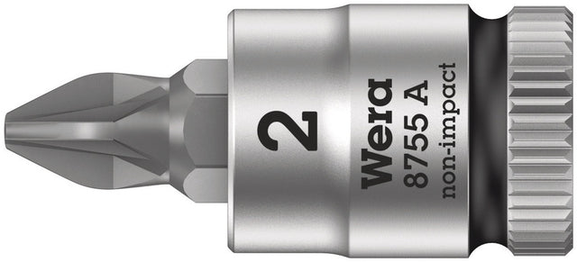 Wera 8755 en zyklop bit-fatningskombination med 1 4 drev, pz 2 x 28 mm - 1 stk. - 05003354001