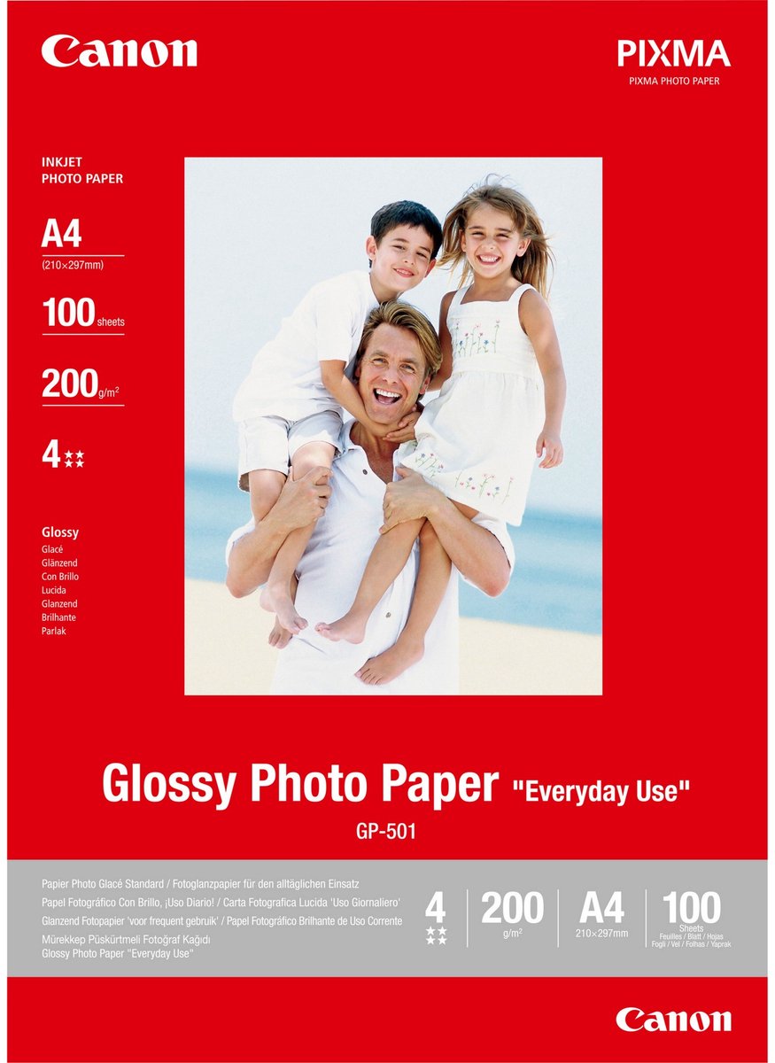 Canon gp-501 - fotopapir - a4 - 200 g m2 - 100 ark