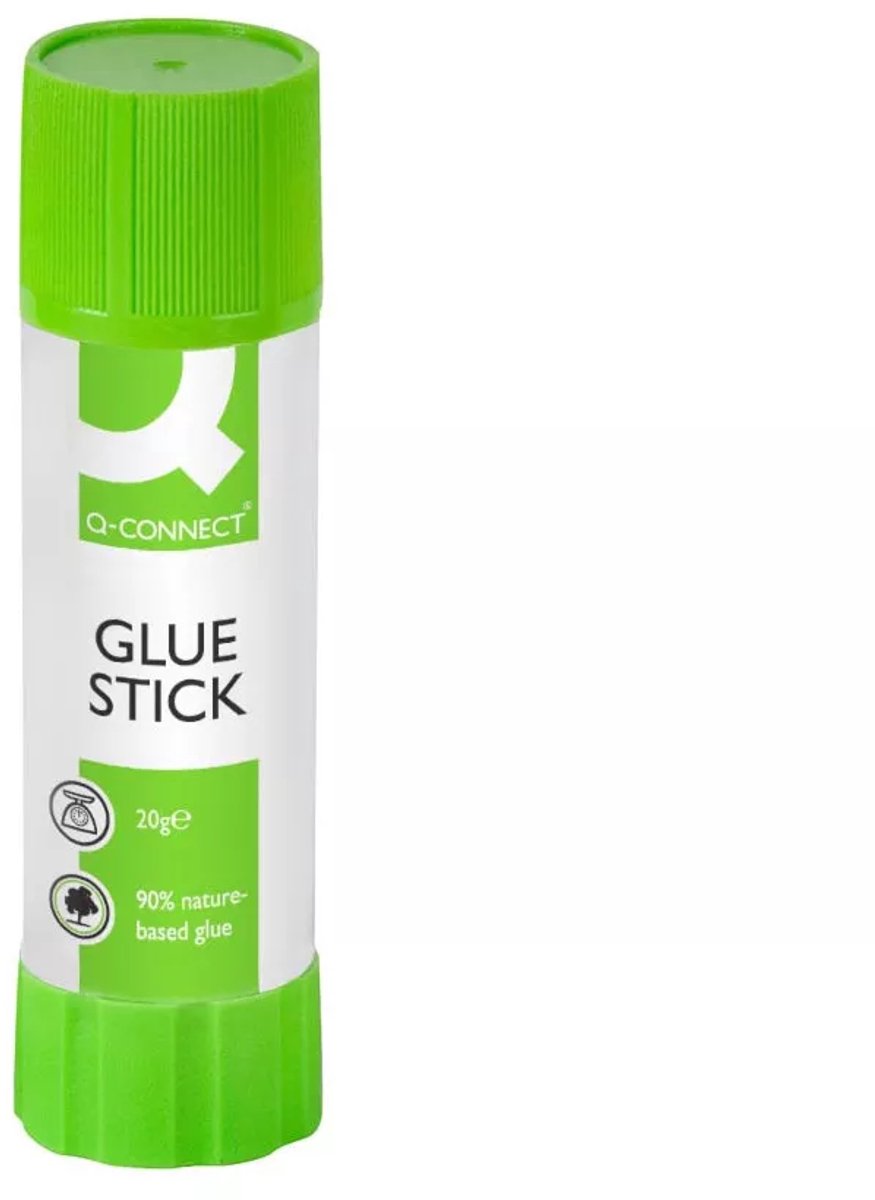 Q-connect klæbestift 20 g, pakke med 12 stk