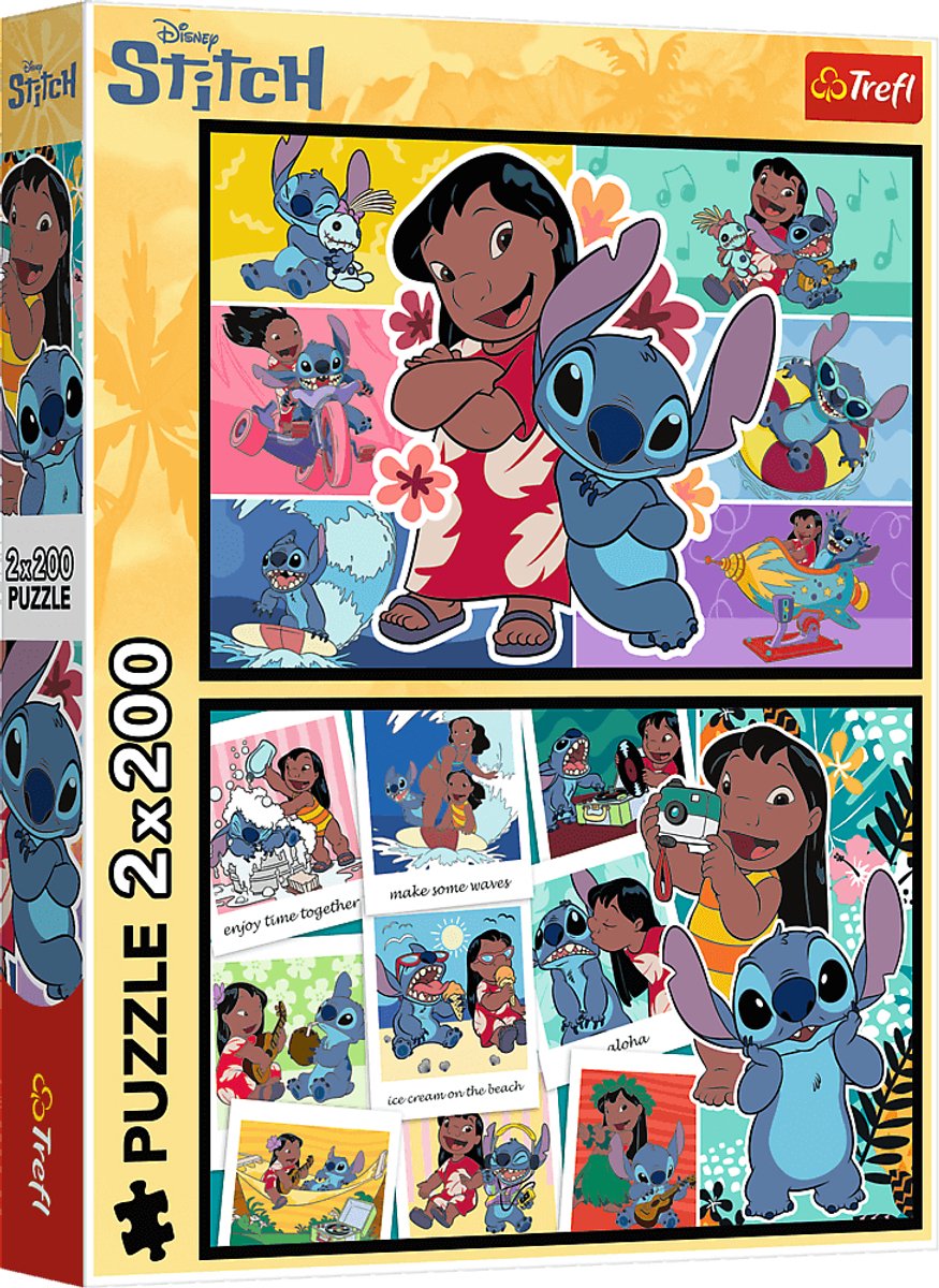 Trefl puslespil disney lilo stitch - 200 brikker - børnepuslespil.