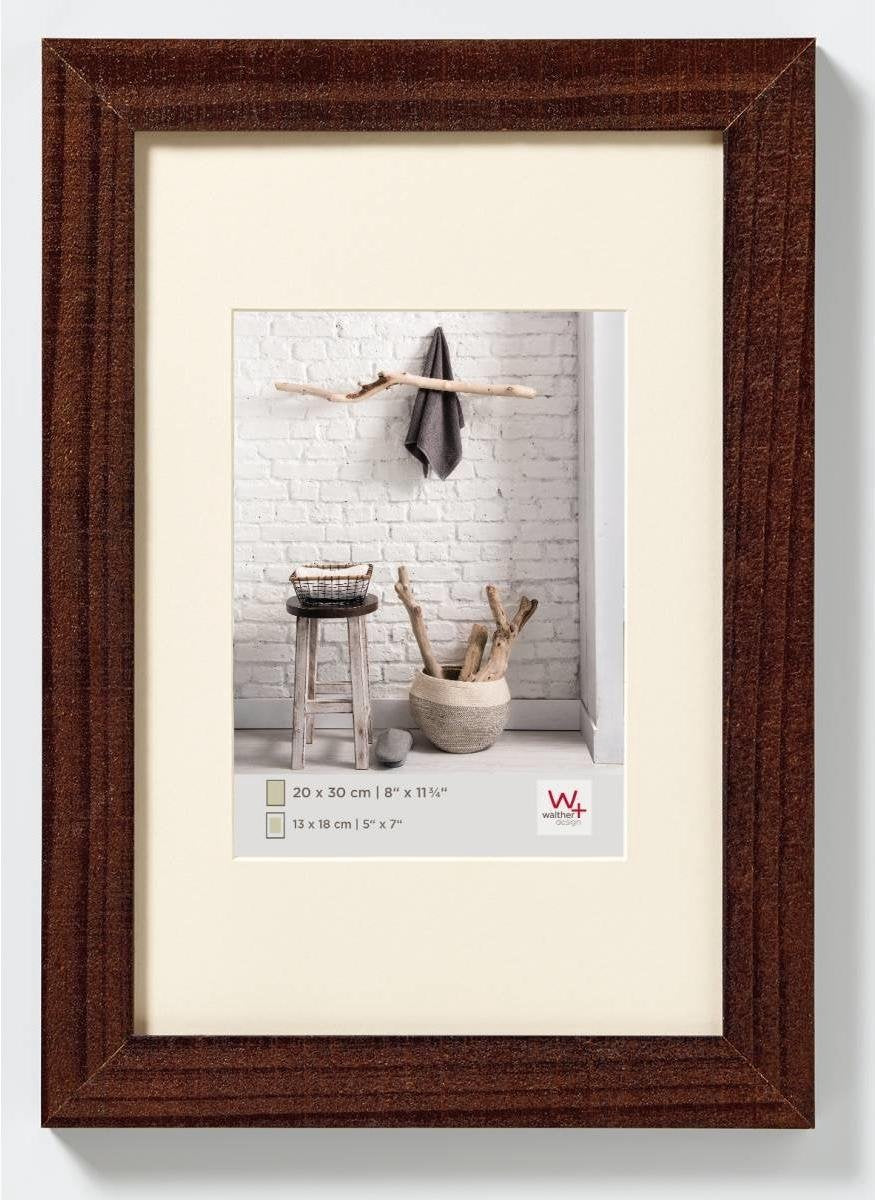 Walther home - træramme - fotostørrelse 13x18 cm - valnød