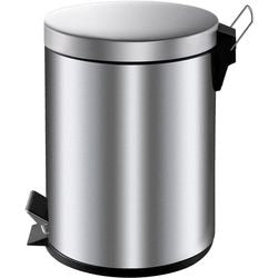 V-del - pedalspand 5 liter - rustfrit stål - mat rustfrit stål - affaldsspand