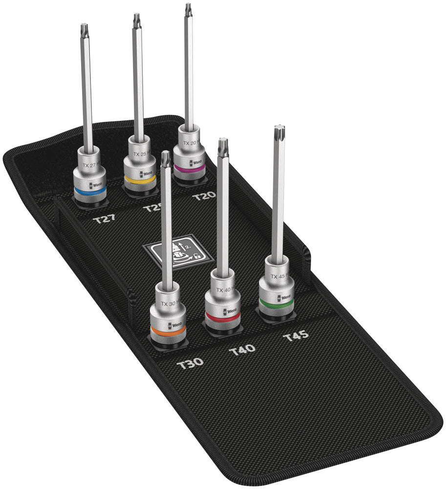 Wera 8767 hmc hf 2 zyklop bit fatningssæt torx®, med holdefunktion, 6-delt - 1 stk. - 05004211001
