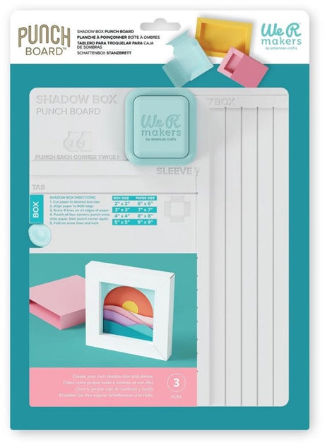We r makers • shadow box punch board