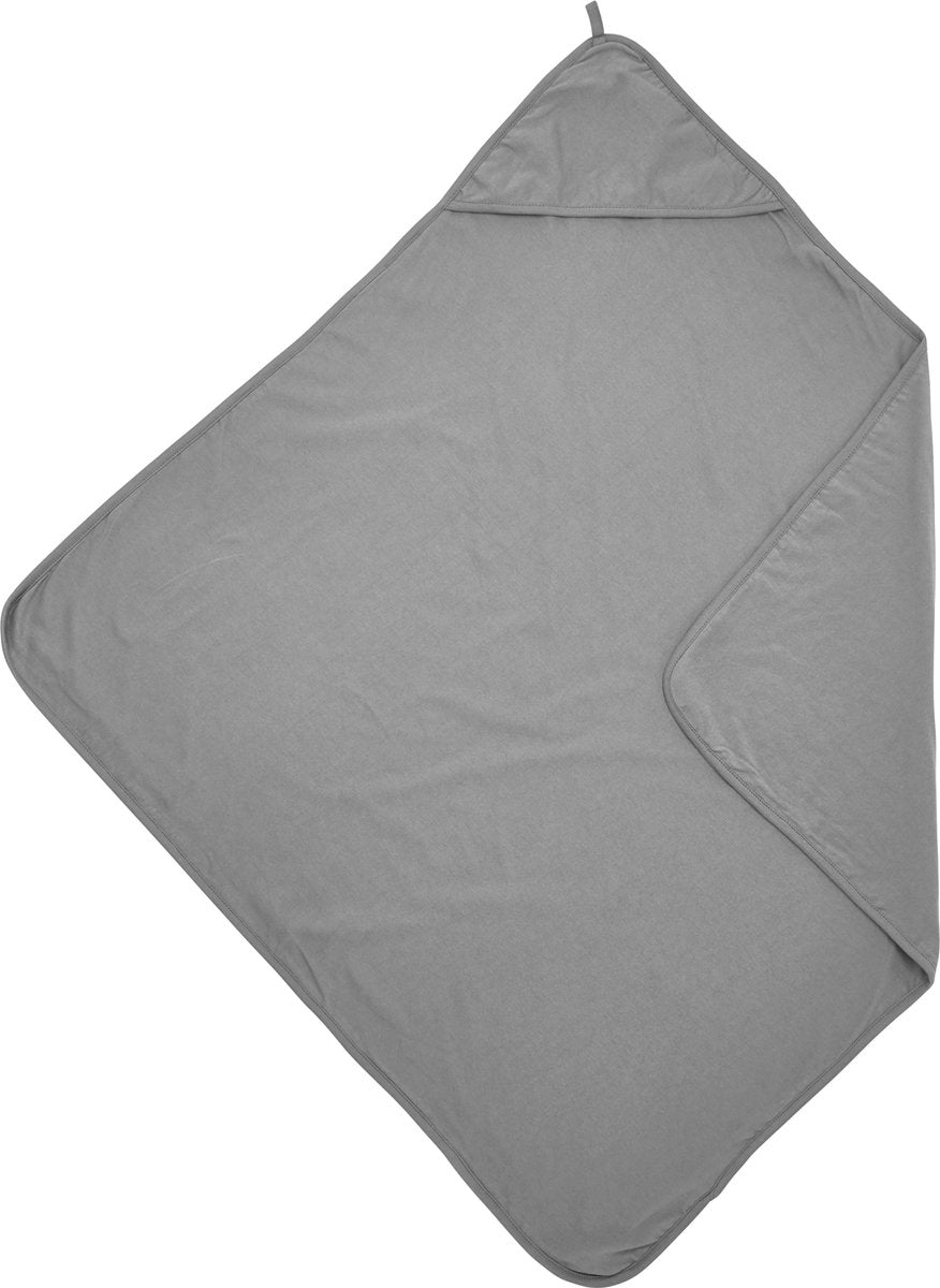 Meyco baby uni badekappe - grå - 80x80cm