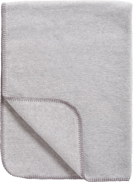 Meyco baby uni krybbetæppe - vævet - gråmeleret - 100x150cm - 1,0 tom