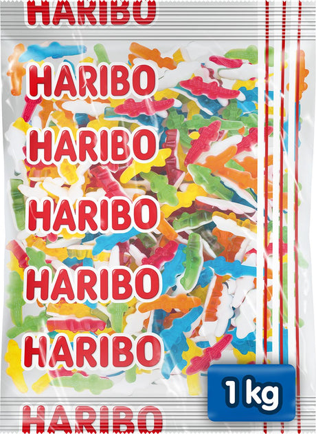 Haribo krokodiller - slik med skum - 1 kg pose