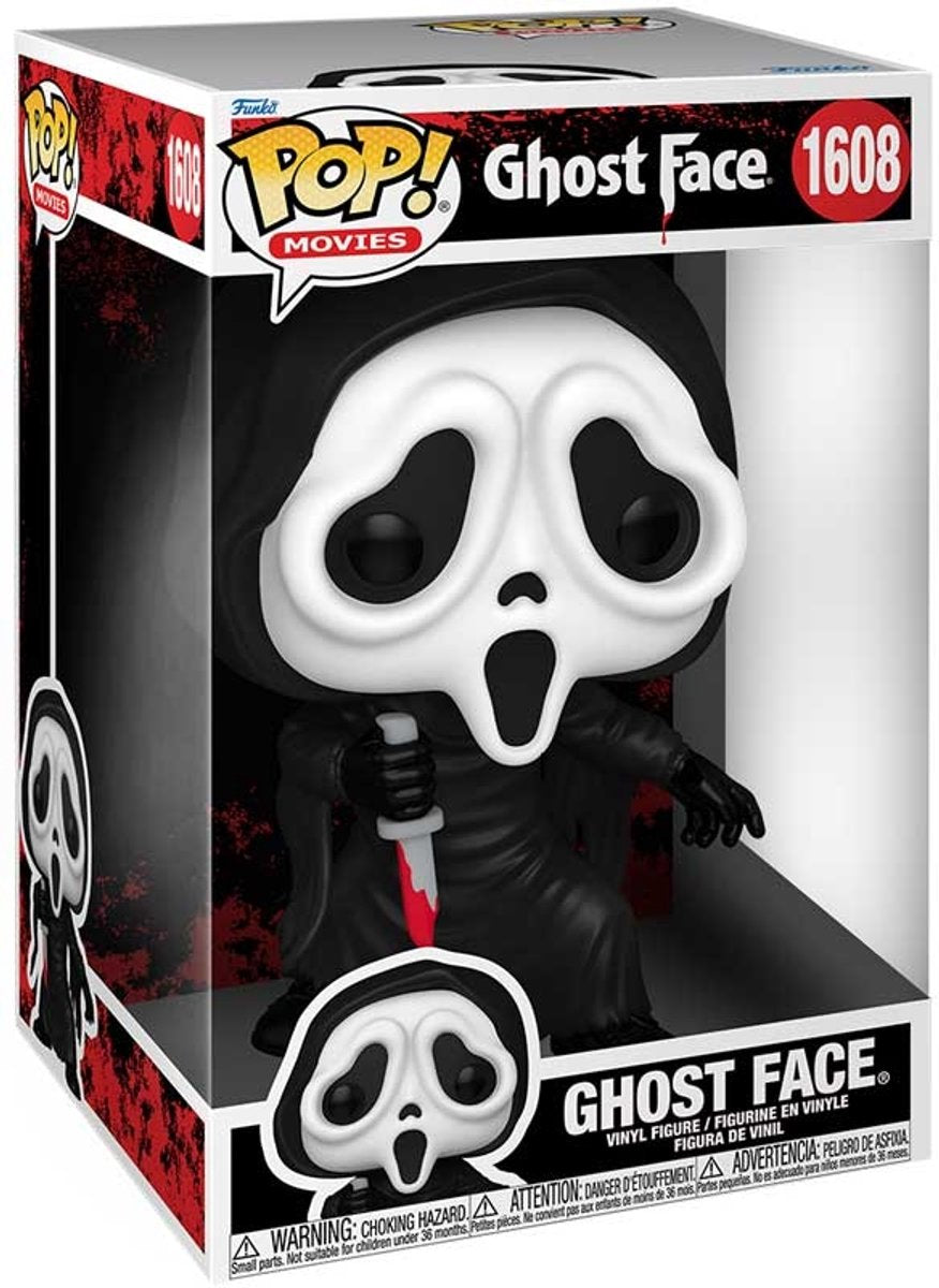 Funko spøgelsesansigt 10 tommer - pop! - skrigefigur - 25cm