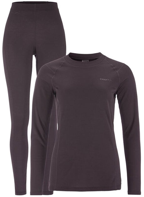 Craft termisk baselayer sæt m dame termohærde - dk plum