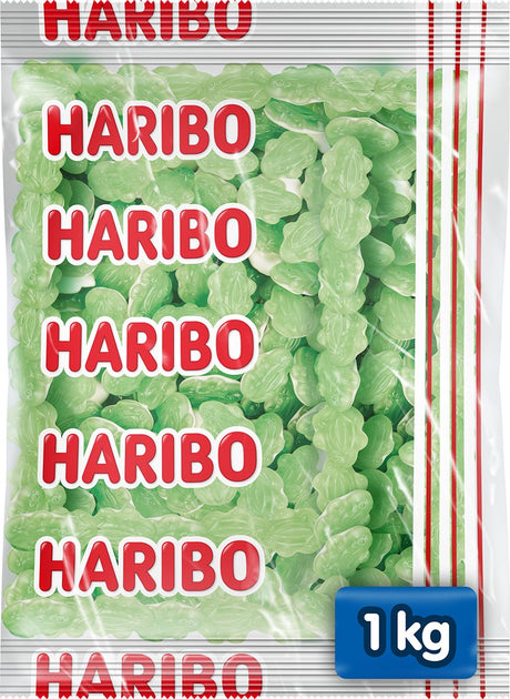 Haribo frøer - slik med skum - 1 kg pose