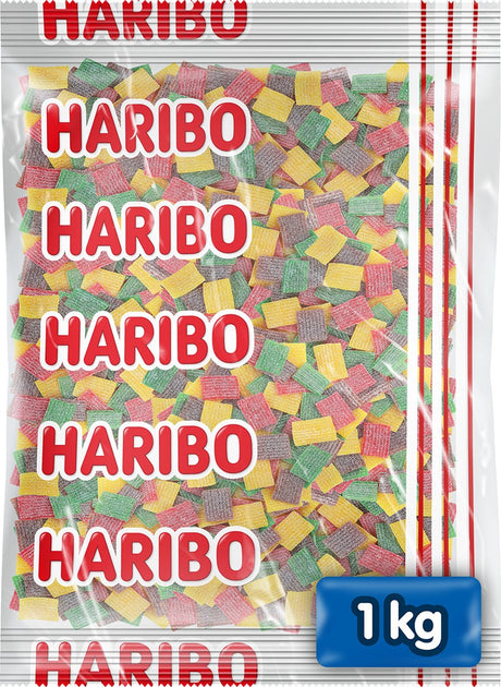 Haribo pasta frutta f!zz - surt slik i frugtsmag - 1 kg pose