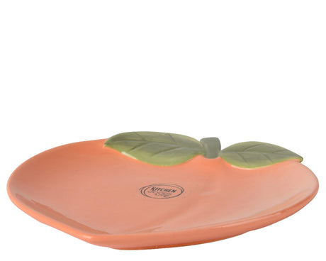 Decoris bord dolomit 16cm ferskenform