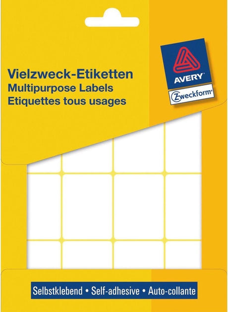 Avery labels zweckform 38 x 29 mm papir hvid 384 stk