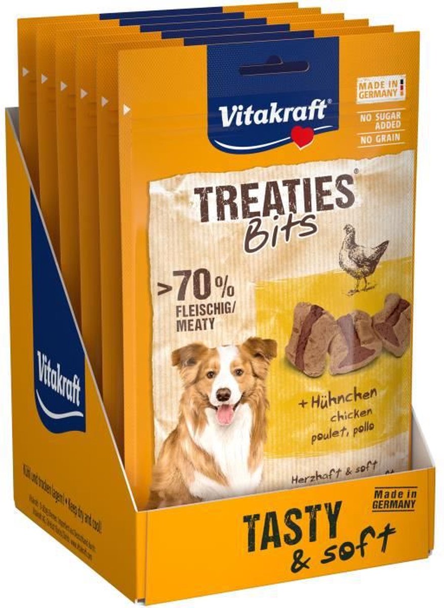 Vitakraft godbidder kyllingestykker - 6x120 gram