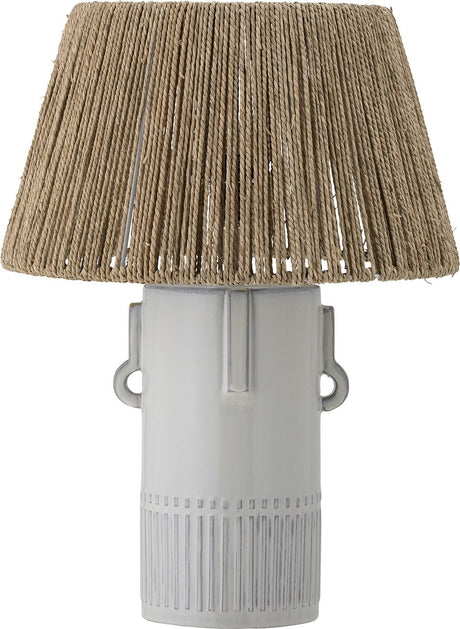Bloomingville - rama bordlampe - hvid - lertøj